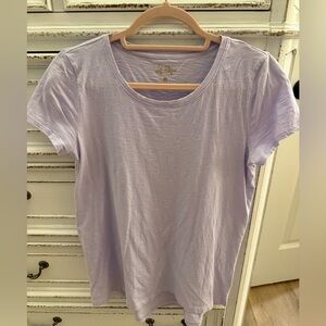 Lilly Pulitzer Etta Light Purple Short Sleeve Tee size small excellent condition